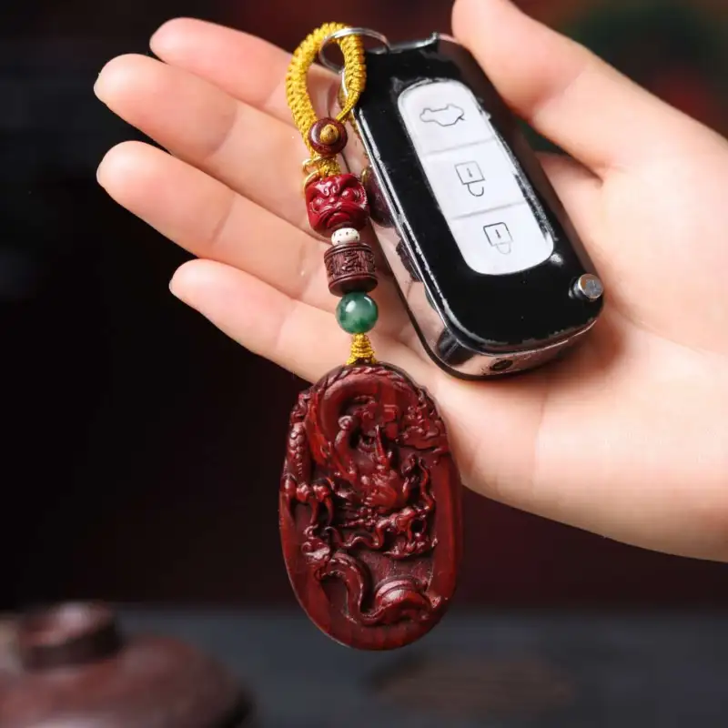 Lordship Pterocarpus Keychains Unisex-5