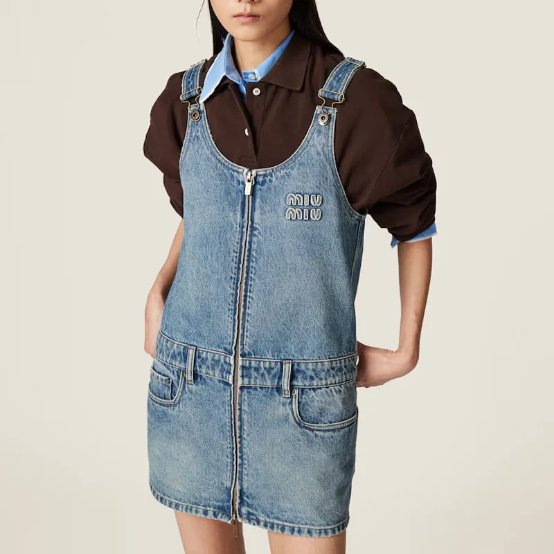 MIU MIU Denim Mini Dress-1