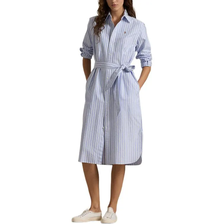 Polo Ralph Lauren Striped Long Sleeved Shirt Dress-1