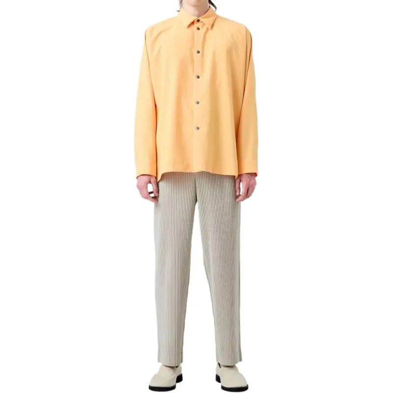 ISSEY MIYAKE Casual Pants Men's Linen Beige-1