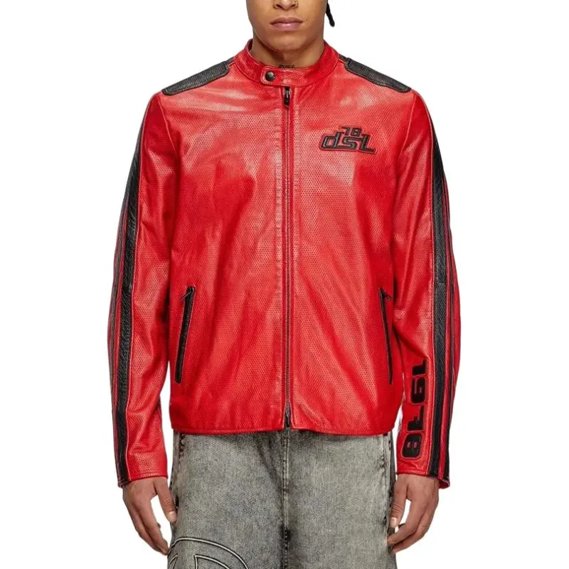 DIESEL Pop Leather Jacket-2