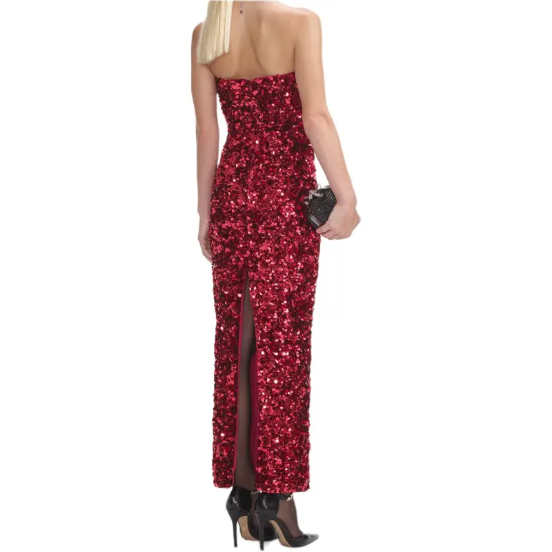 Self portrait 3D Sequin Midi Dress-1