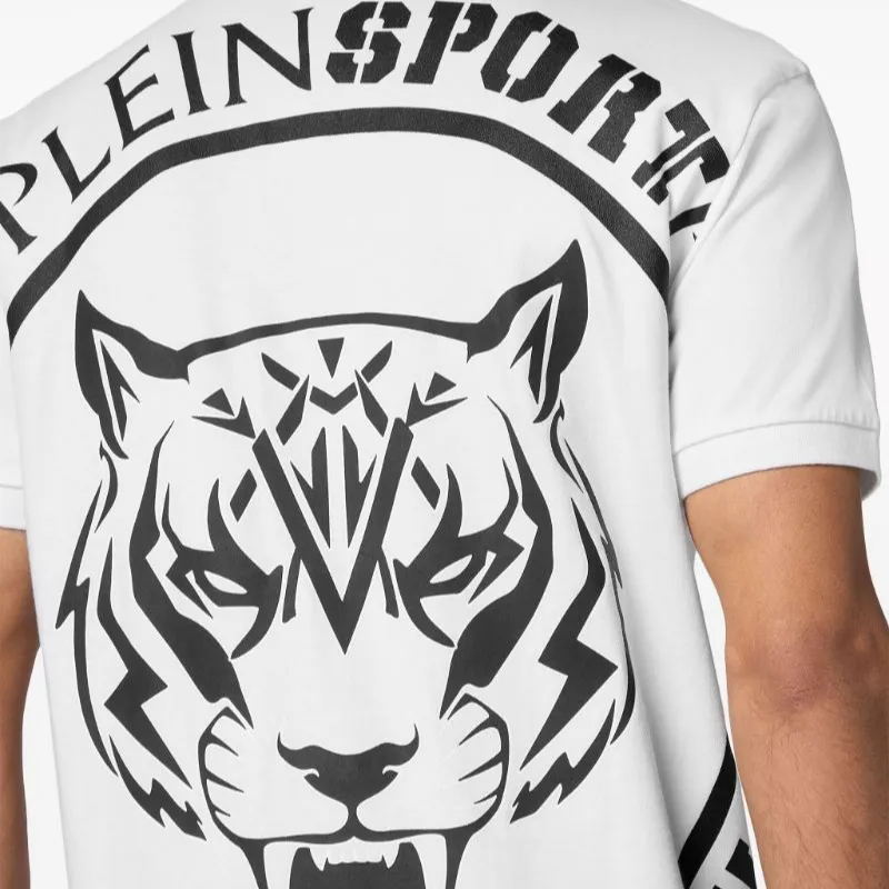 PLEIN SPORT SS24 Polo Shirt Men's White-4
