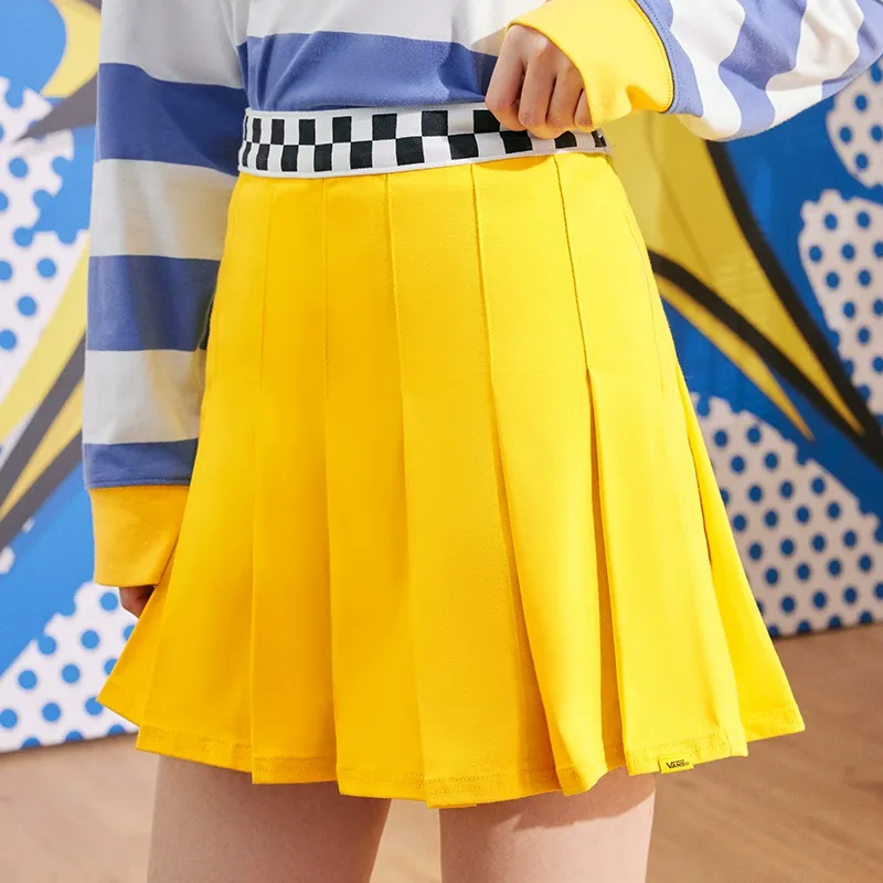 Vans x Tierra Whack Casual Short Skirts Women's Bright Yellow-4