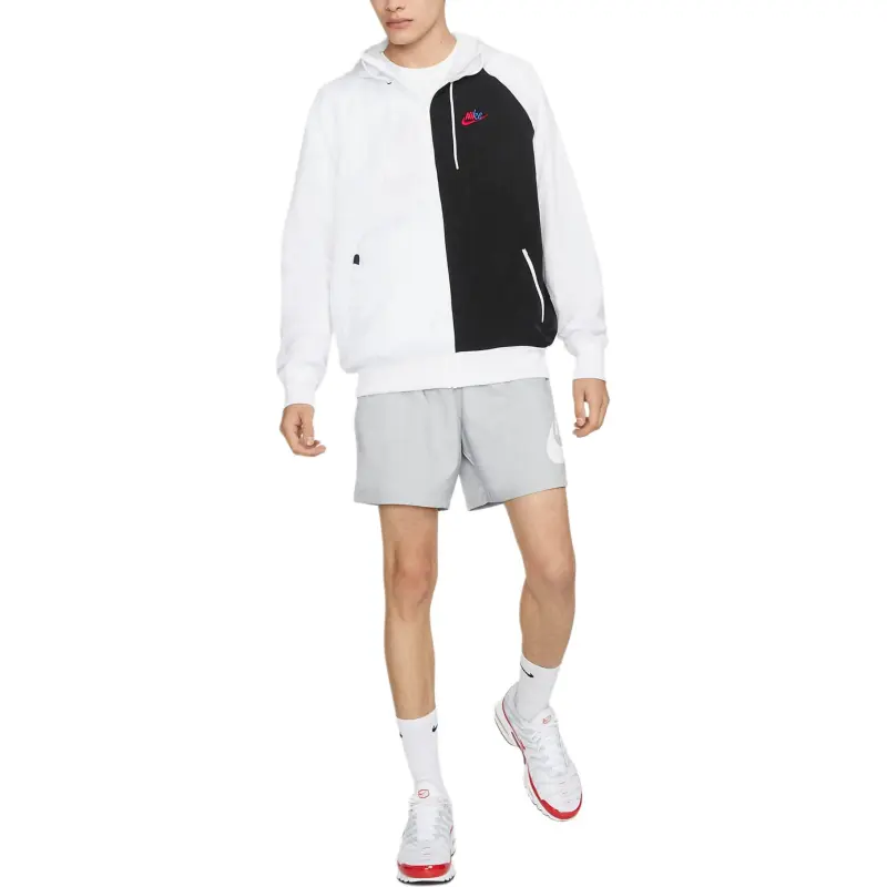 Nike Sportswear Essentials+ Windrunner Jackets Coats Men's Black/White-2