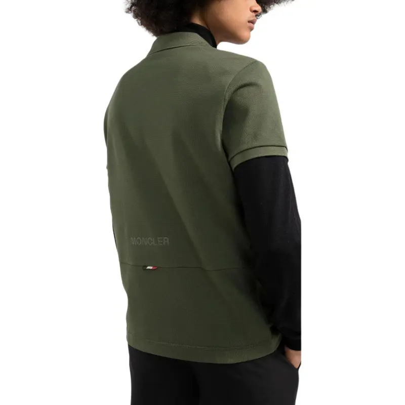 Moncler Polo Shirts Men Green-3