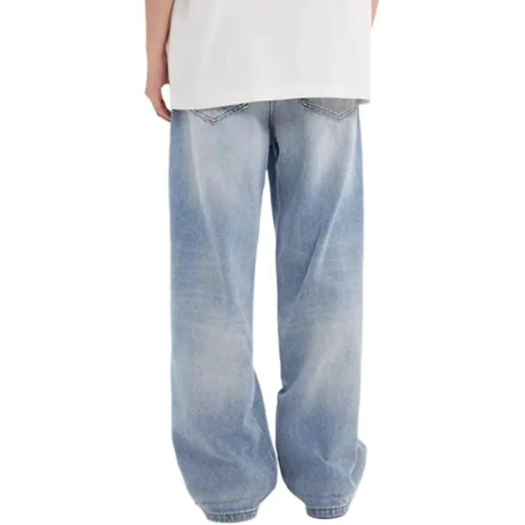 Three blessings Jeans Men Light Blue-5