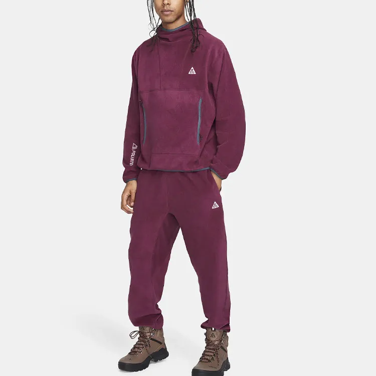 Nike ACG Polartec® 'Wolf Tree' Knitted Sweatpants Men's Burgundy-2