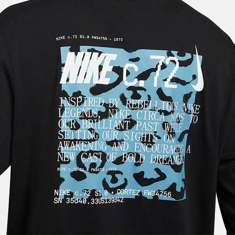 Nike T Shirts Men Black-3