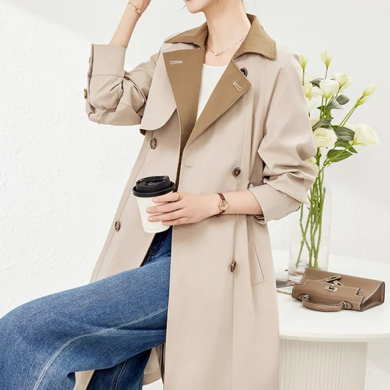 Fele.d Trench Coat Women's Beige-4
