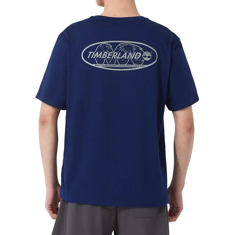 Timberland T Shirt Unisex Sea Blue Canvas-3
