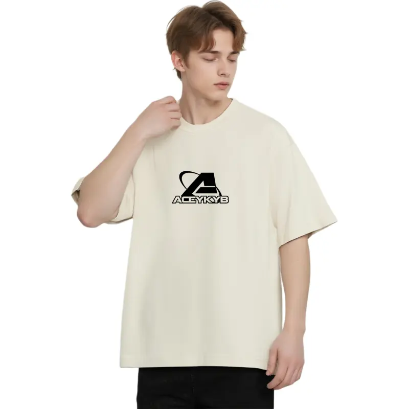 YK&YB T Shirts Unisex Creamy Apricot-2