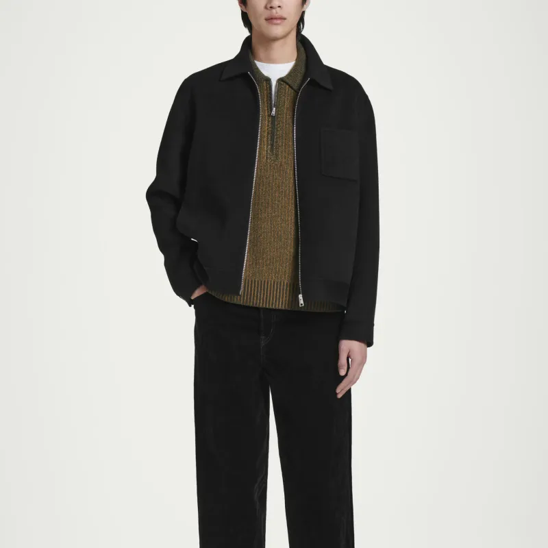COS Sweater Men's Dark Brown/Yellow-2