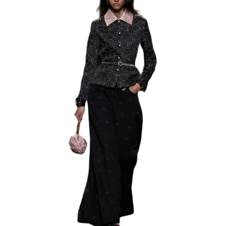 CHANEL Jeans Women's Black-1