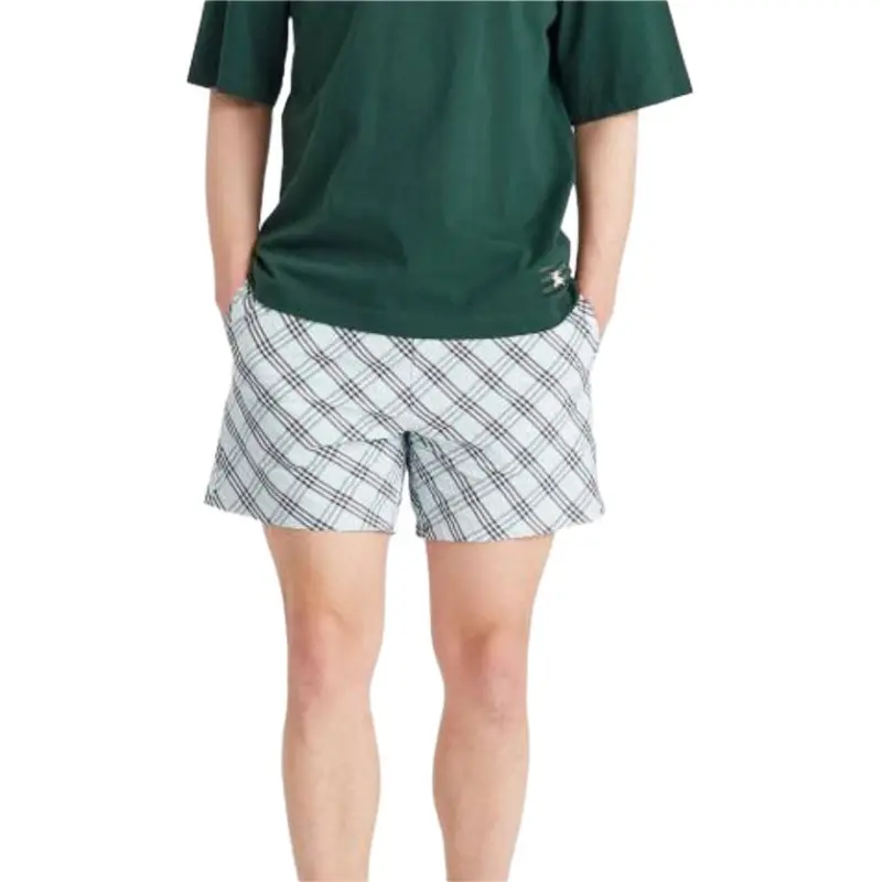 Burberry Check Printed Drawstring Swim Shorts-2