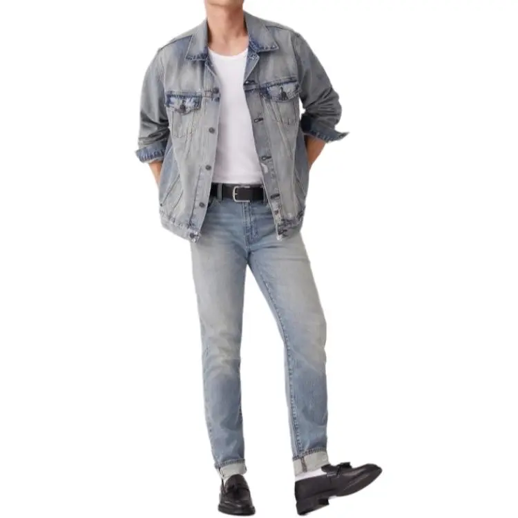 Levis Denim Jackets Men Blue-2