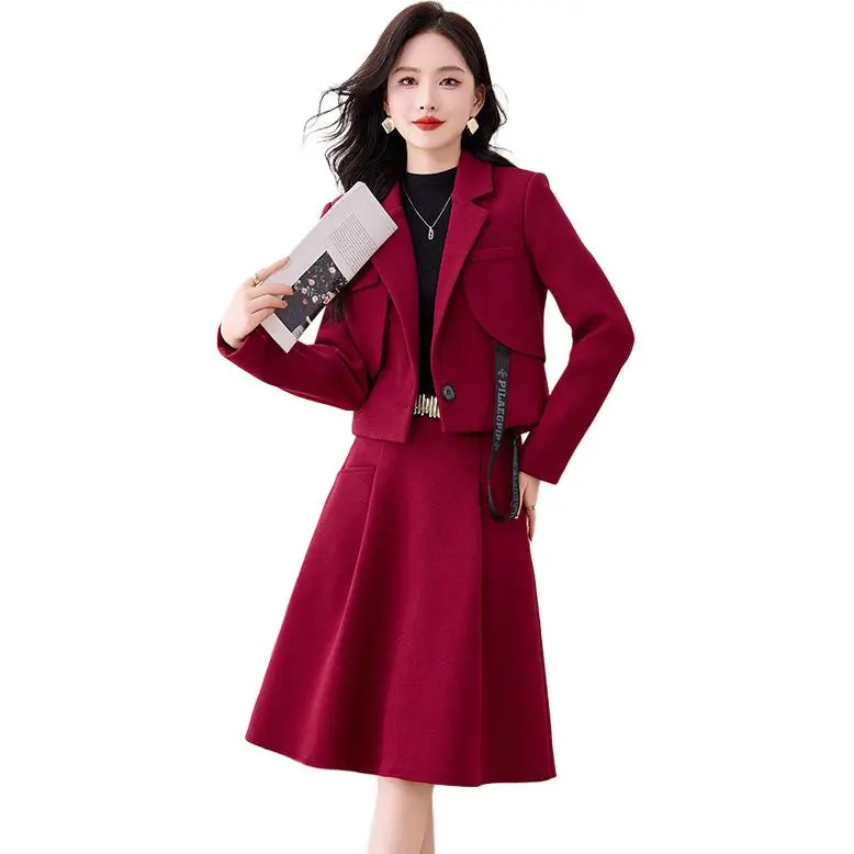 Yi Mengyuan Two Piece Skirt Sets Women's-1