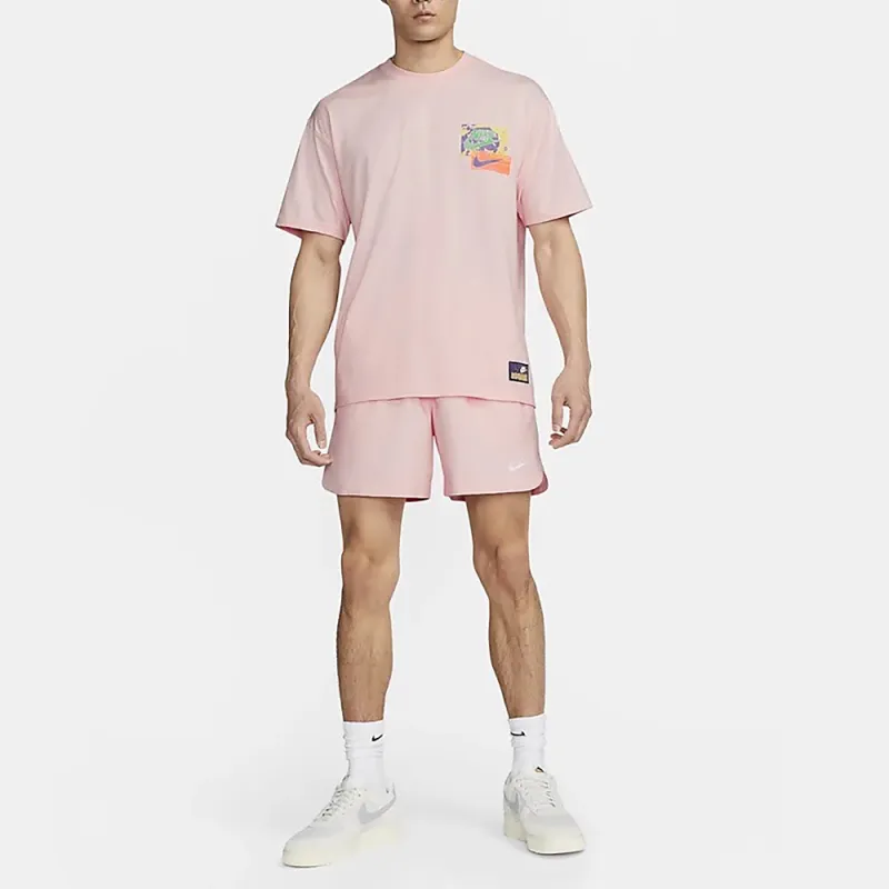 Nike T Shirts Men Pink-4