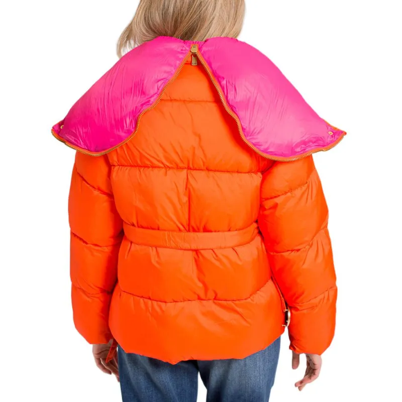 PINKO Puffer Jacket Women's Orange-4