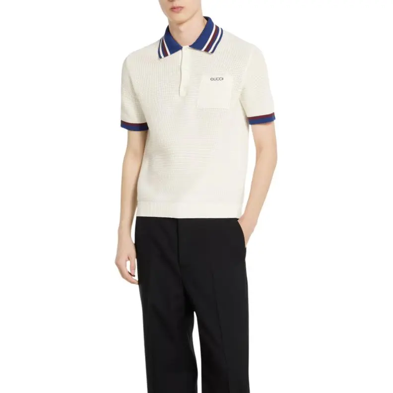 GUCCI Polo Shirts Men White-1