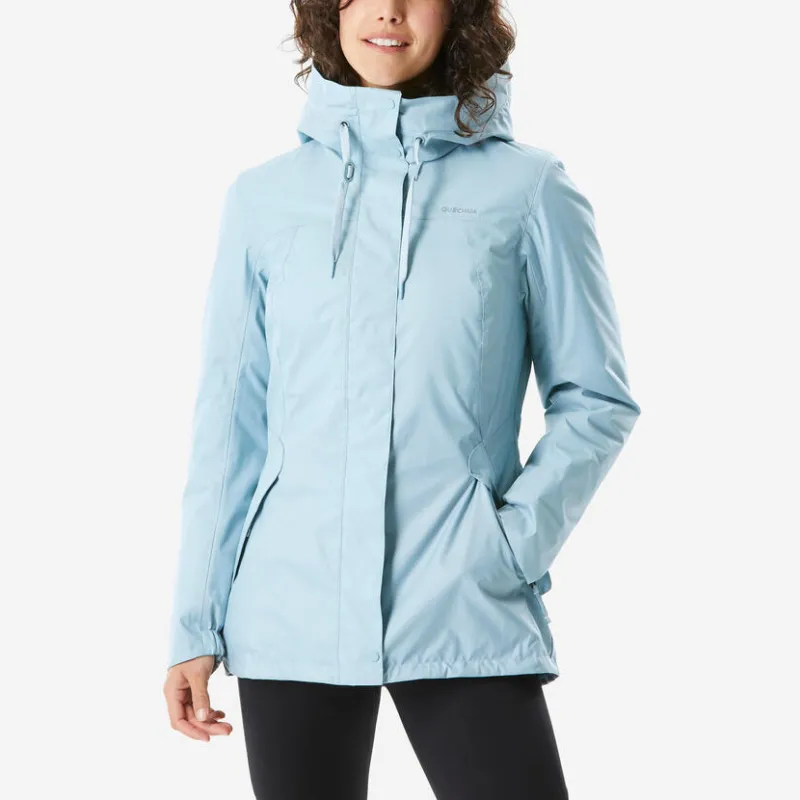 DECATHLON SH500 Jackets Coats Women's Light Blue Gray-1