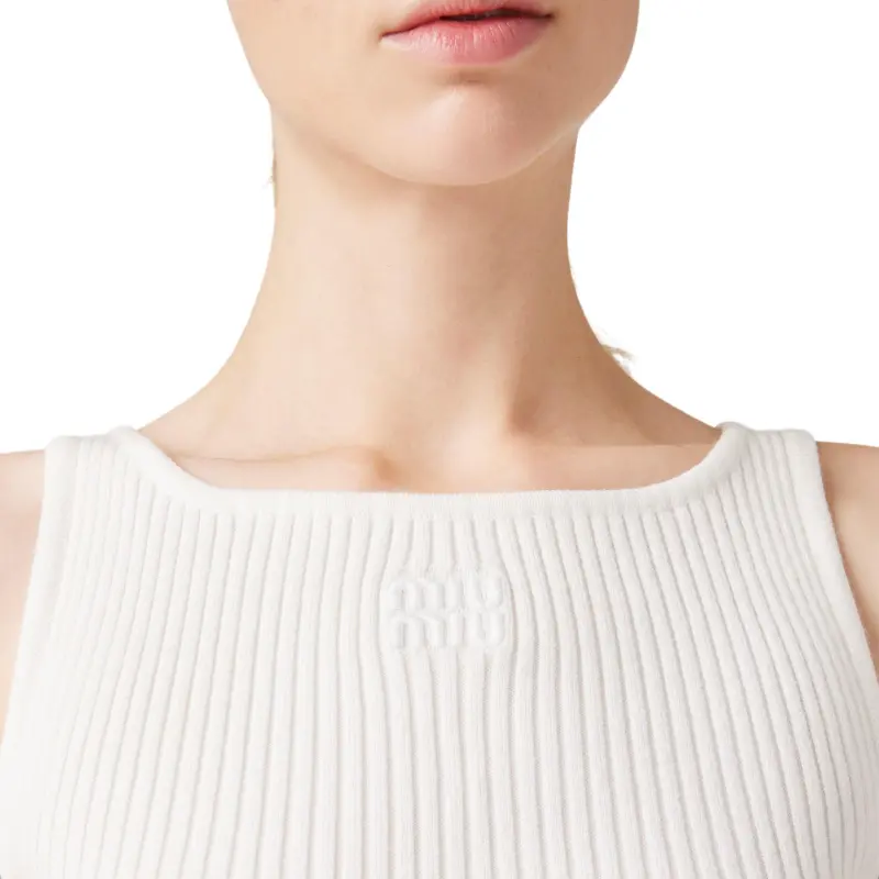 MIU MIU FW24 Tank Top Women's White-5