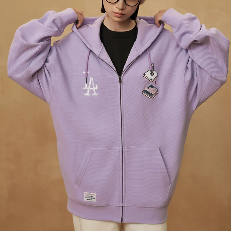 New Era x MLB SS24 Los Angeles Dodgers Sweatshirt Unisex Purple-2