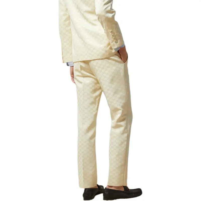 GUCCI Casual Pants Men's Beige Yellow-3
