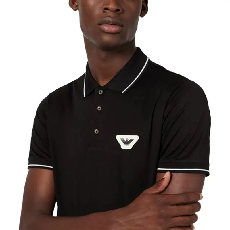 EMPORIO ARMANI Polo Shirts Men Black-5
