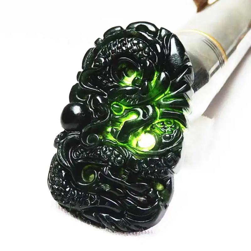 Grace Hetian Jade Necklaces Green Jade Unisex-1