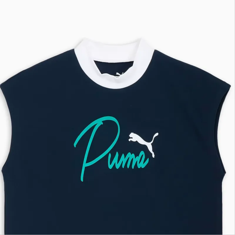 PUMA T Shirt Women's Dark Marine Blue-2