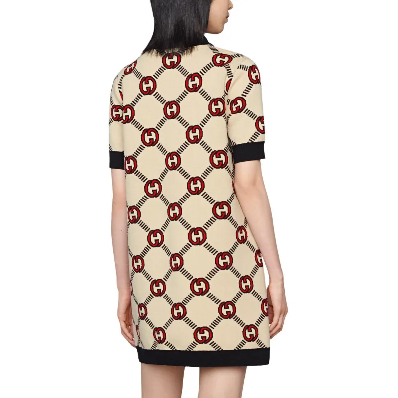 GUCCI SS23 Short Sleeved Dresses Women's Ecru-3