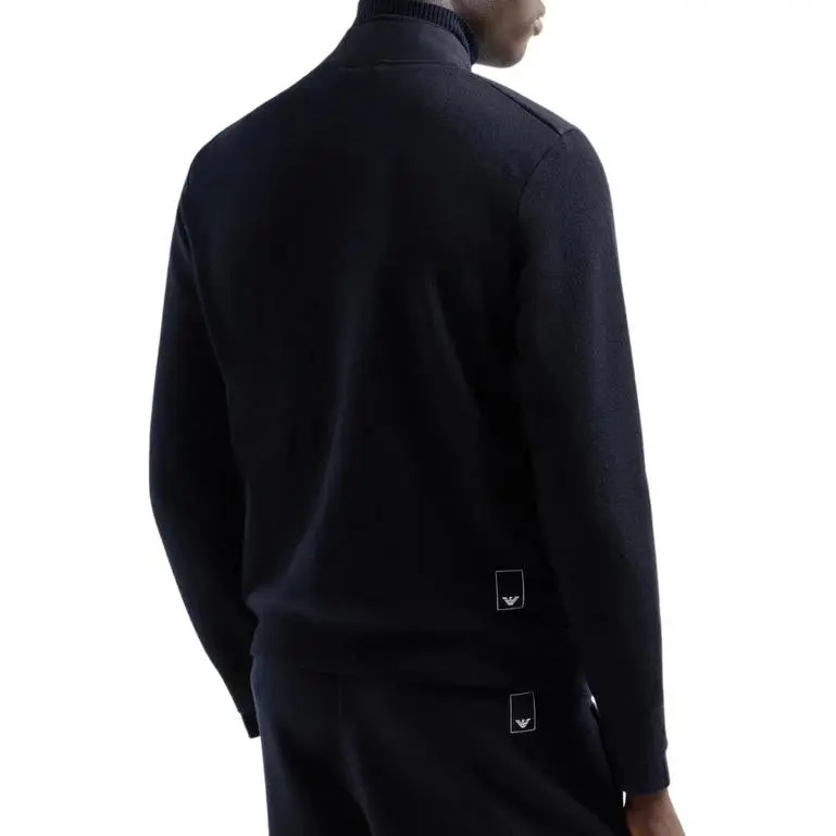 EMPORIO ARMANI Travel Essential Knit Blouson With Quilted Insert-3