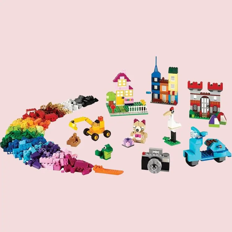 LEGO Classic Collection Large Size Accumulation Wooden Box Building Blocks 301 600pcs 10698-3