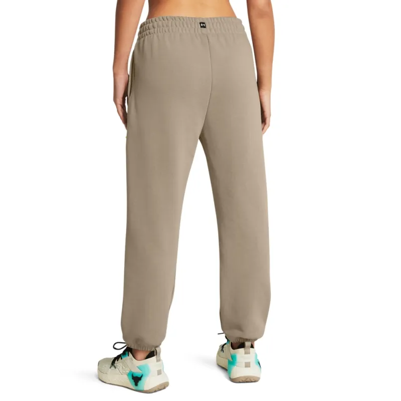 Under Armour Pjt Rock HW Terry Casual Pants Women's Khaki-3