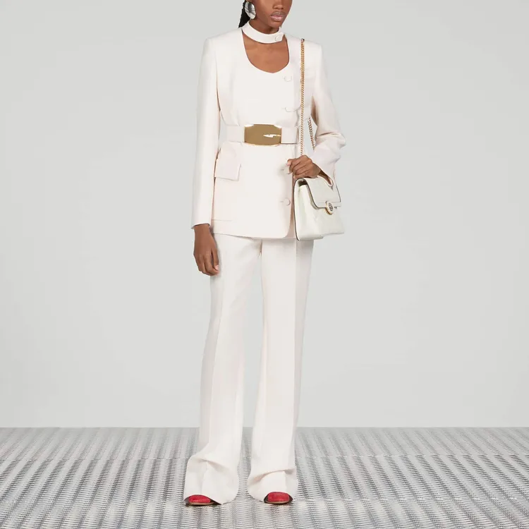 GUCCI Crepe Trousers-1