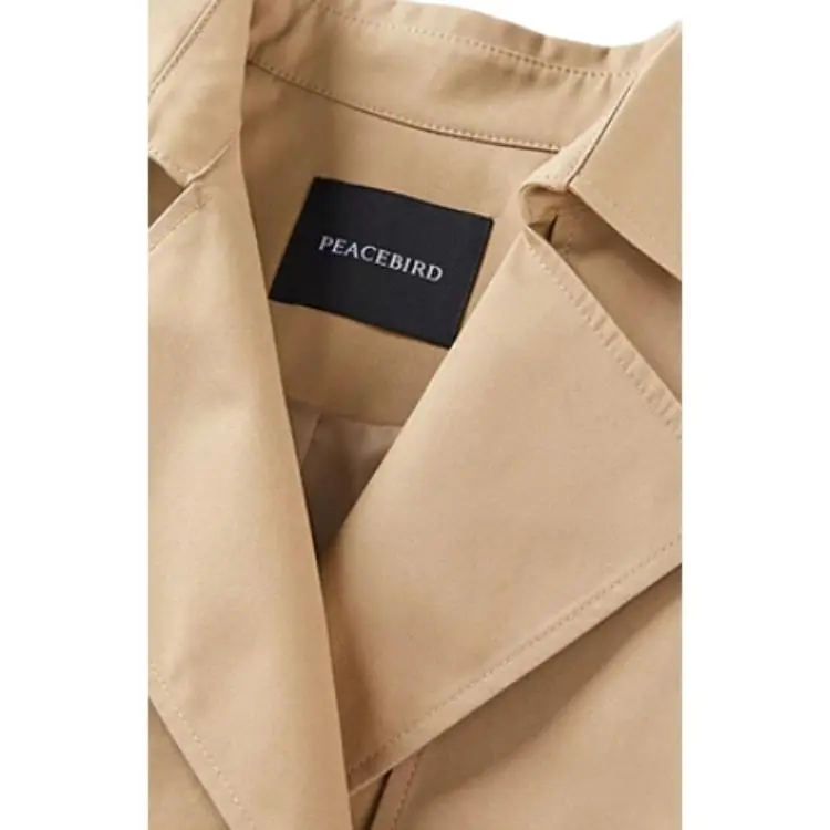 PEACEBIRD Trench Coat Women's Khaki-2