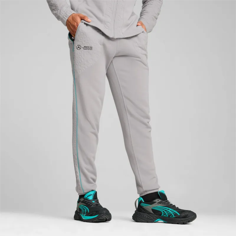 PUMA Mercedes AMG-Petronas F1 SS24 Knitted Sports Pants Men's Gray-2