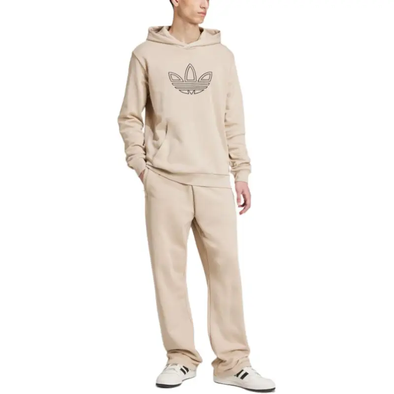 Adidas Originals Trefoil Hoodie FW24 Sweatshirt Men's Beige-3