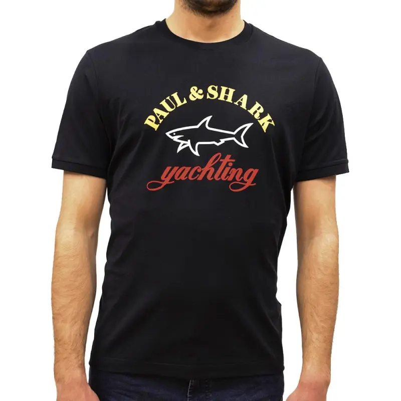 Paul & Shark Yachting T Shirt Men's Black-3