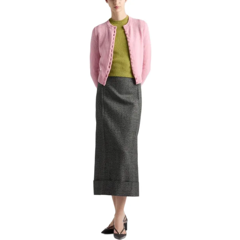 PRADA A line Maxi Skirt-1