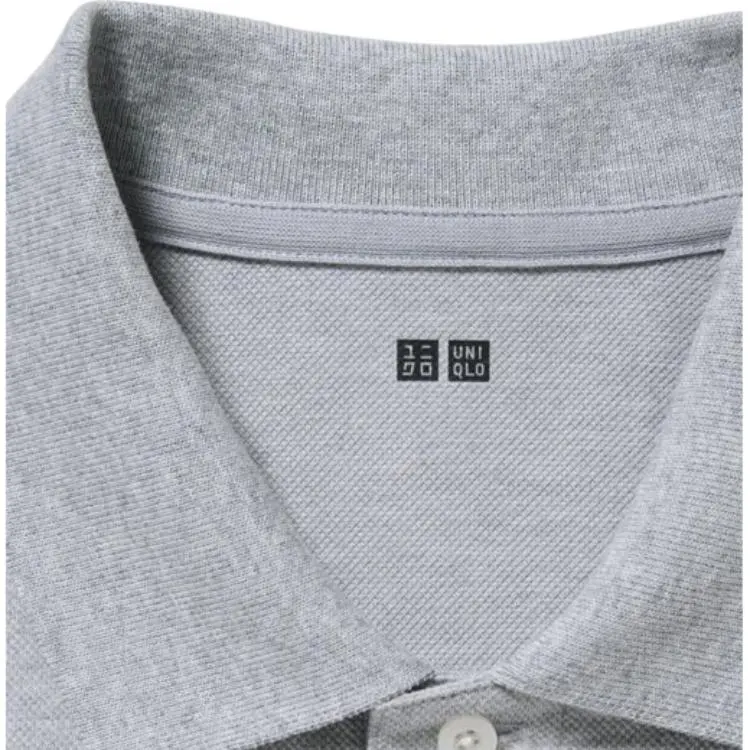 UNIQLO Polo Shirt Unisex Smoke Gray-2