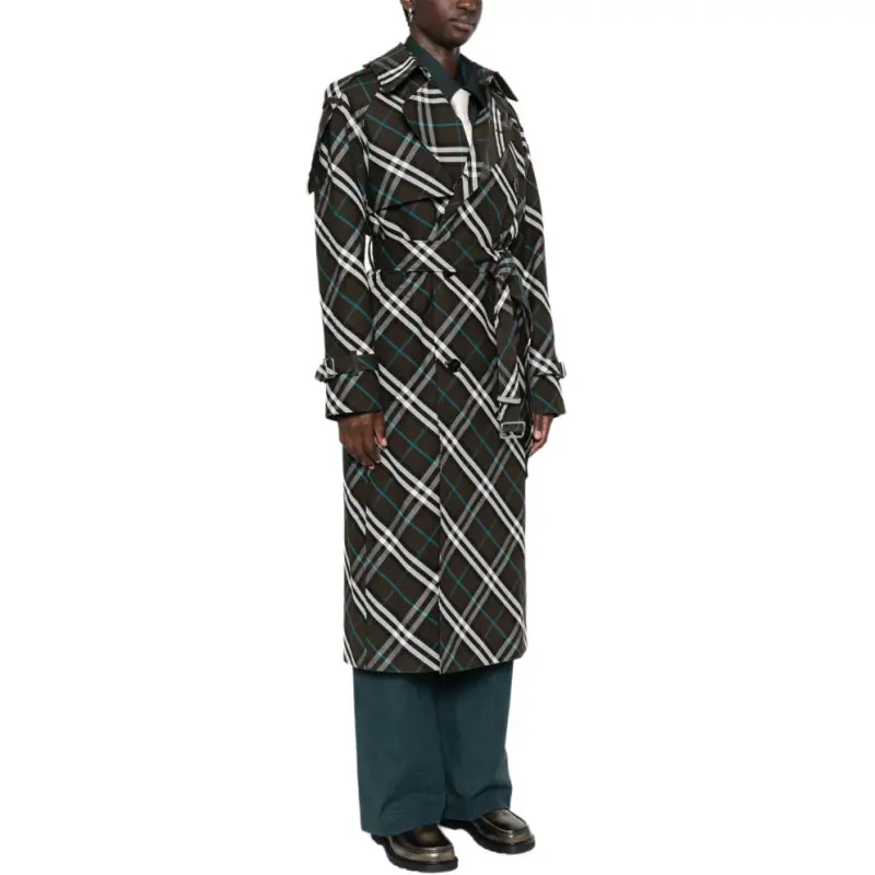 Burberry Nova check Trench Coat-4