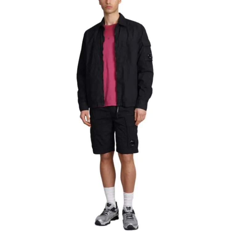 C.P.Company Taylon Lens Detail Zipped Shirt-2