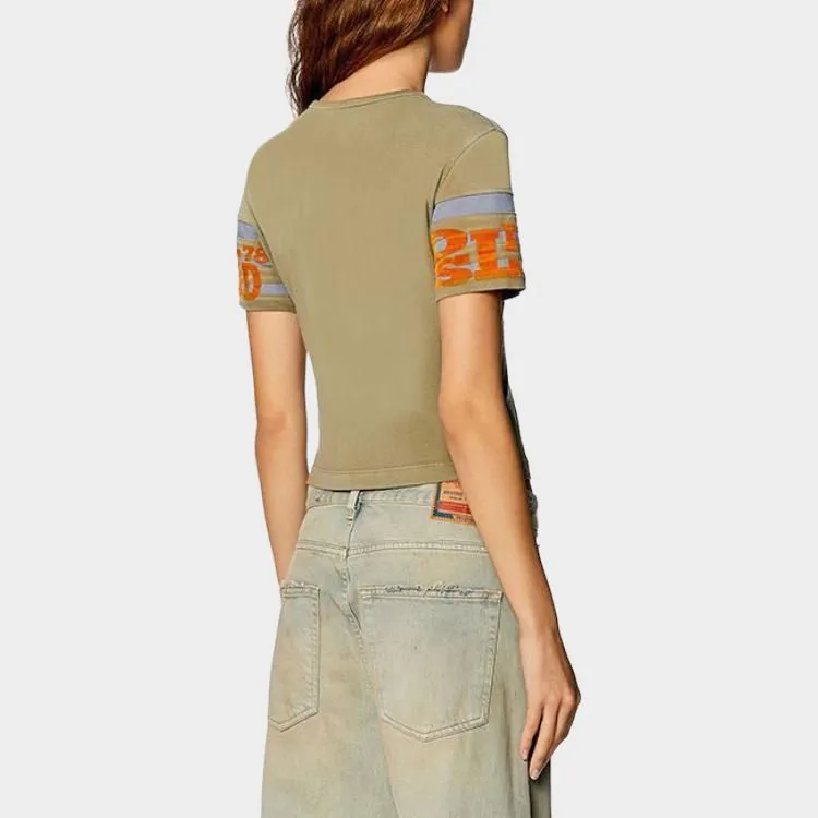 DIESEL Women's T Uncusl T shirt Light Brown-2