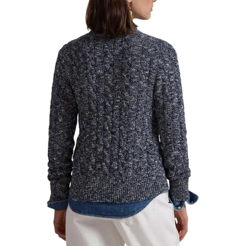 Polo Ralph Lauren Long Sleeve Cardigan Cream/Navy-4