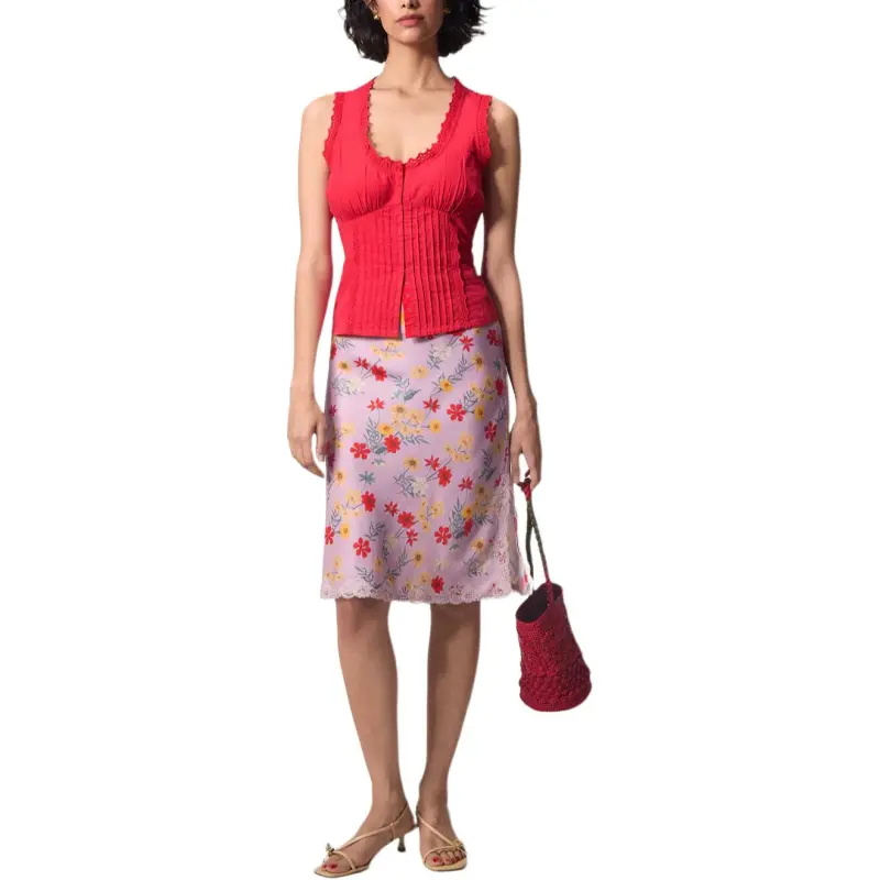 Rouje Tank Tops Women's Red-1