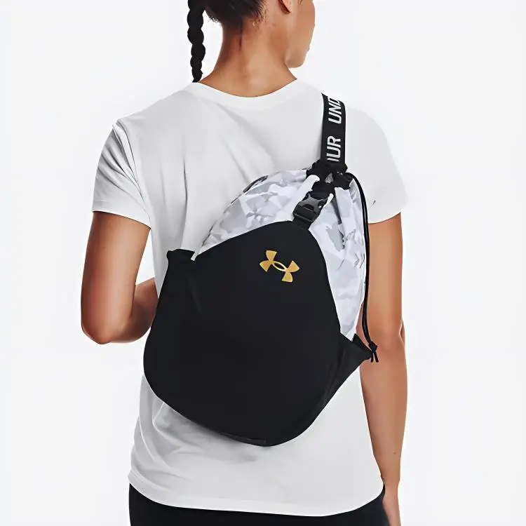 Under Armour Under Armour UA Polyester Crossbody Bag Regular Unisex Black/Silver-2