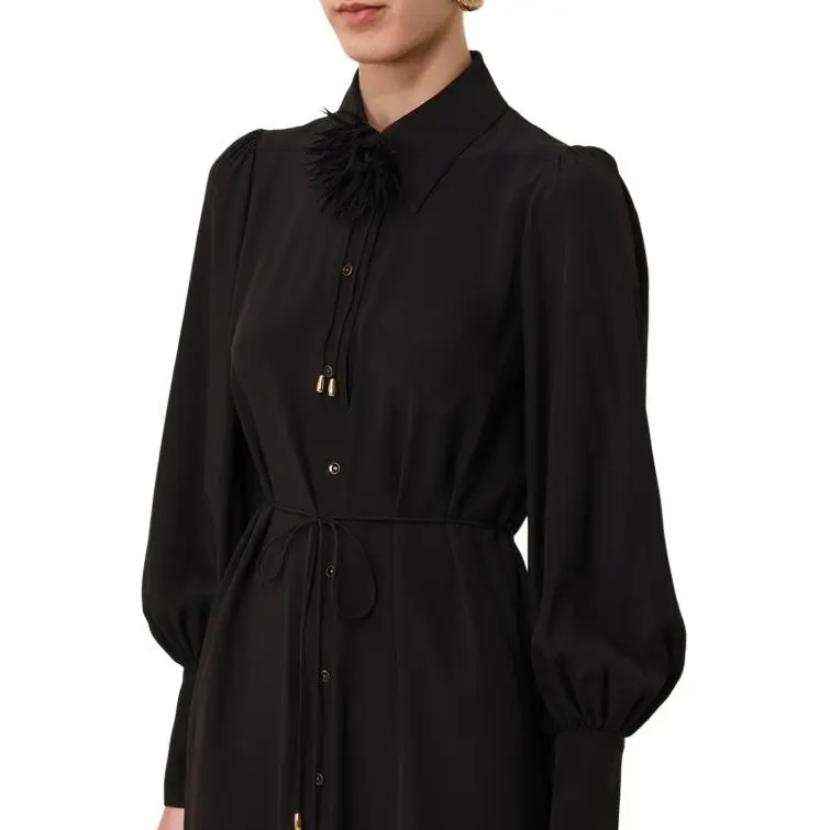 Zimmermann FW24 Long-Sleeved Dresses Women's Black-6