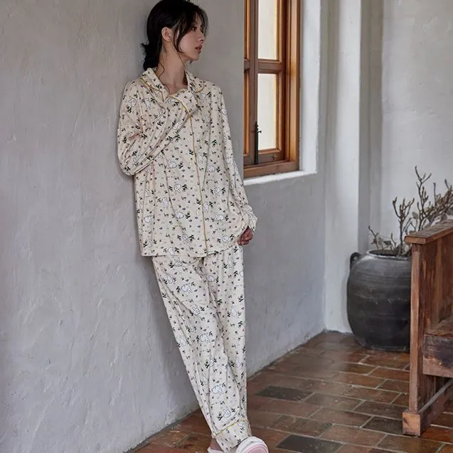 DAMOS·LOVE Pajama Set Women's Apricot-1
